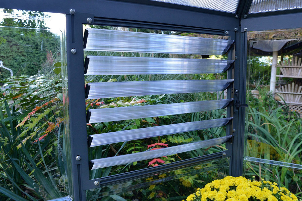 Maze Oasis Hex Polycarbonate Greenhouse 8' Grey (2.5m x 2.2m)