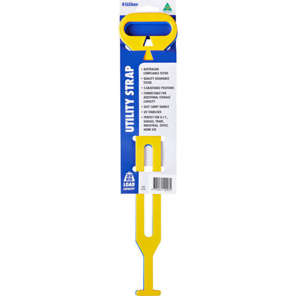 Fischer Plastic Utility Straps 2 Pack - Blue and Yellow