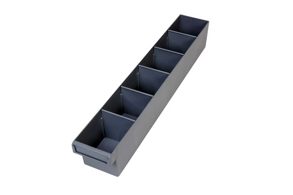 Fischer Plastics Spare Parts Tray 100W x 100H x 600D mm Grey