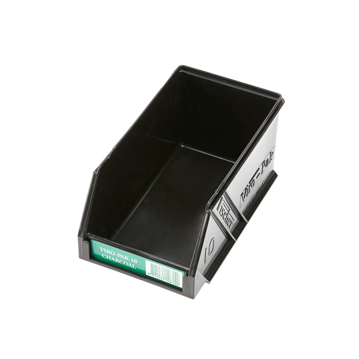 Fischer Plastics Viro-Pak 10 Black Bin and Container 1L