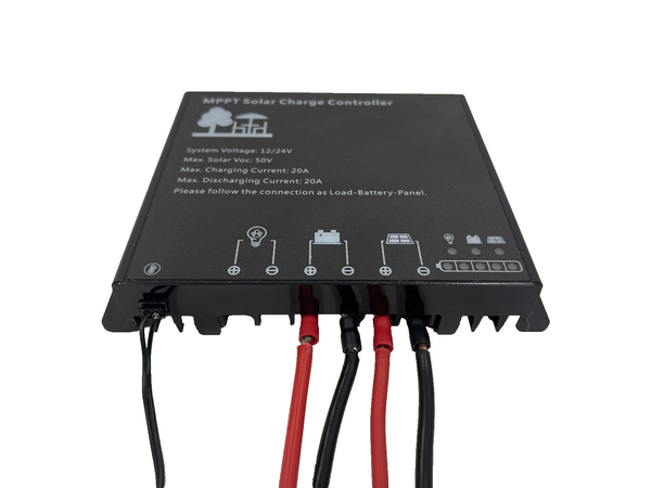 SupplyWorks 20A MPPT Solar Charge Controller with Anderson Plug