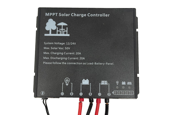 SupplyWorks 20A MPPT Solar Charge Controller with Anderson Plug