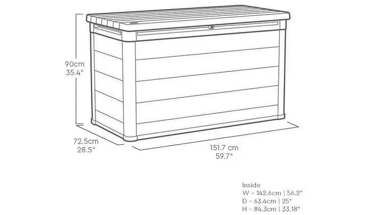 Keter Premier 757L Storage Box - Grey