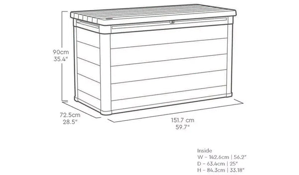 Keter Premier 757L Storage Box - Grey