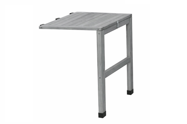 VegTrug Timber Side Table for Classic Planter - Grey Wash