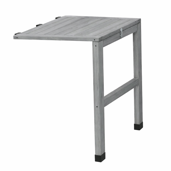 VegTrug Timber Side Table for Classic Planter - Grey Wash
