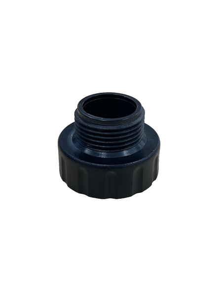 Plastic Garden Tap Reducing Adaptor 25mm Female x 20mm Male - Black