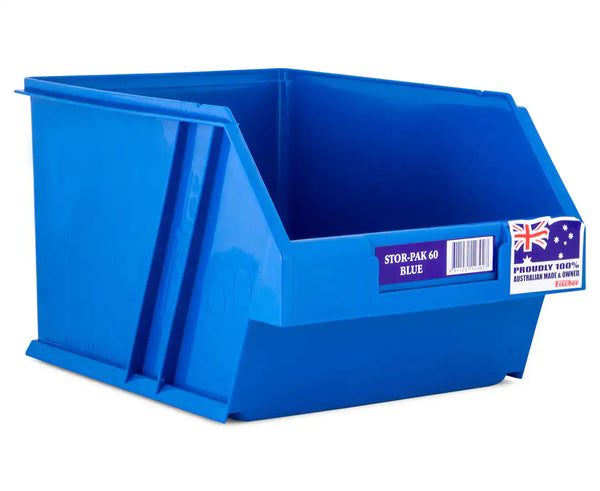Fischer Plastics Stor-Pak 60 Blue Bin and Container 6L