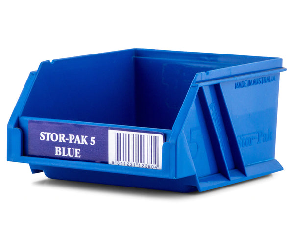 Fischer Plastics Stor-Pak 5 Blue Bin and Container 0.5L