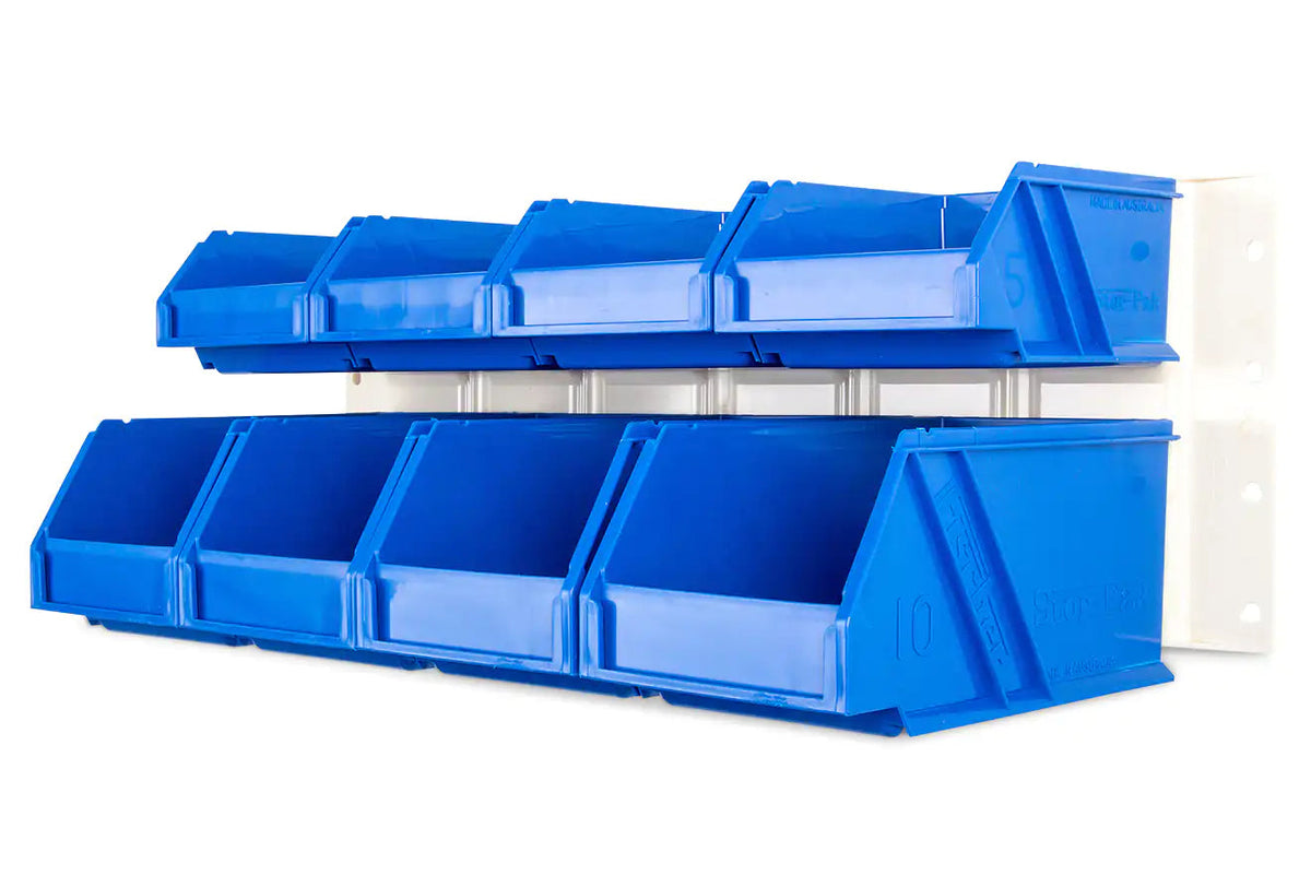 Fischer Plastic Stor-Pak 5 & 10 with Louvre Panel Starter Kit - Blue