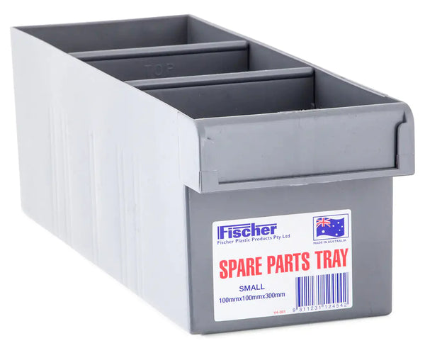 Fischer Plastics Spare Parts Tray 100W x 100H x 300D mm Grey