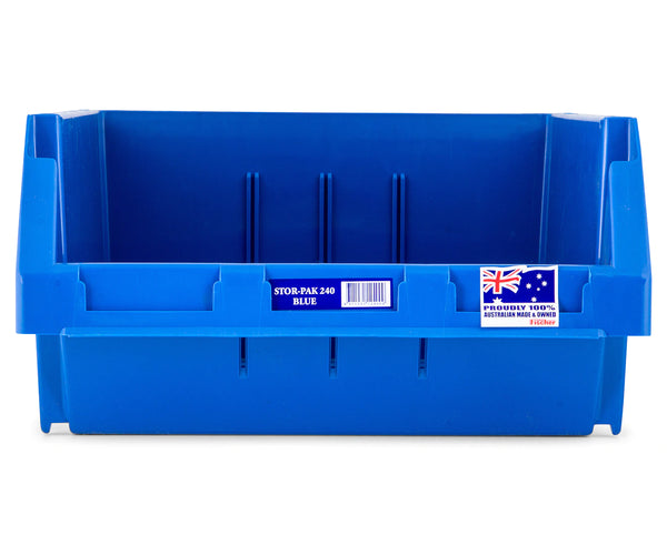 Fischer Plastics Stor-Pak 240 Blue Bin and Container 24L