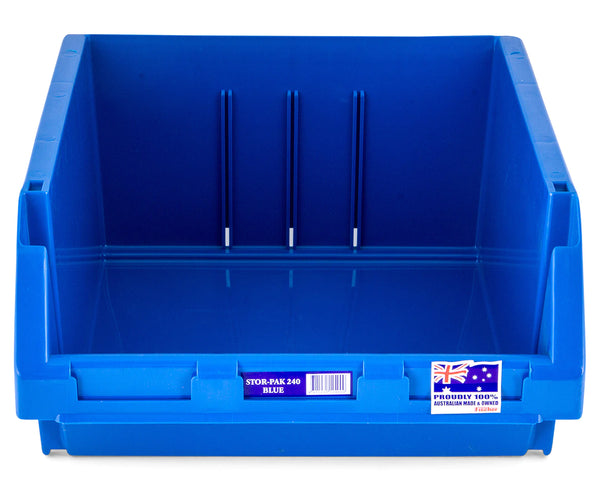 Fischer Plastics Stor-Pak 240 Blue Bin and Container 24L