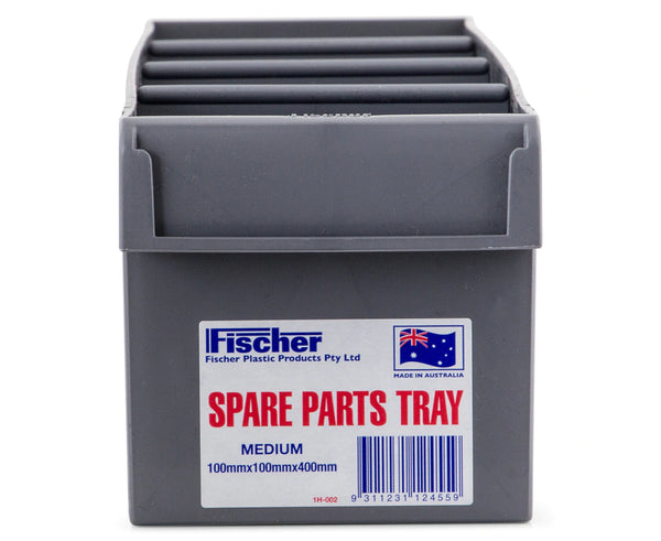 Fischer Plastics Spare Parts Tray 100W x 100H x 400D mm Grey
