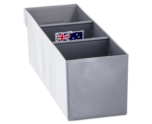 Fischer Plastics Spare Parts Tray 100W x 100H x 300D mm Grey