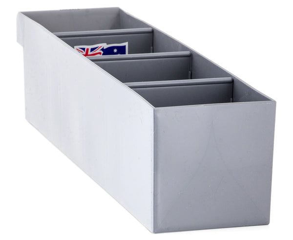 Fischer Plastics Spare Parts Tray 100W x 100H x 400D mm Grey