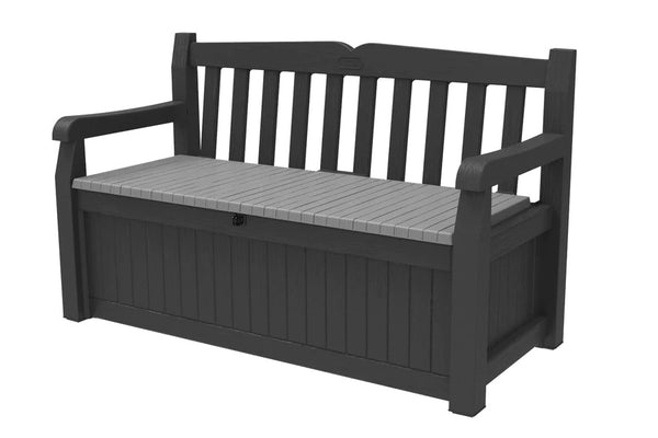 Keter Eden 265L Storage Bench - Dark Grey