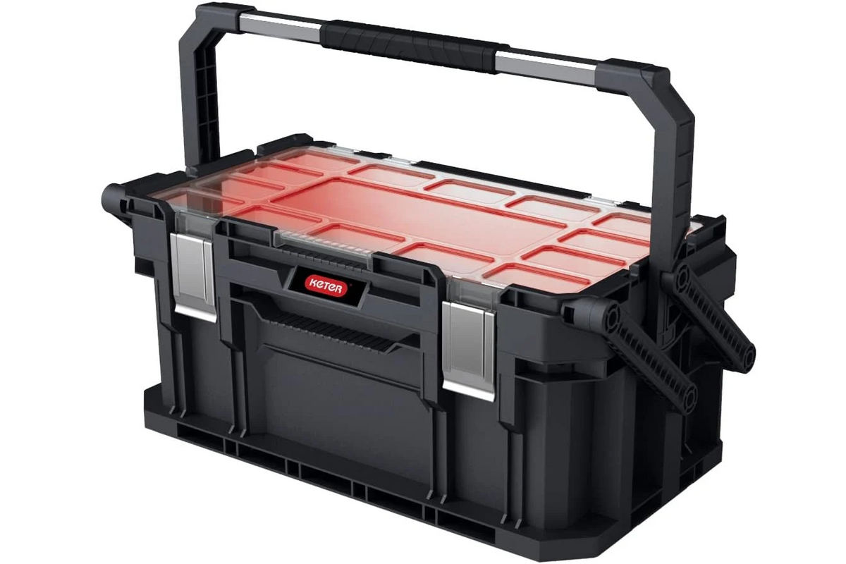 Keter 22" Cantilever Organizer Tool Box - Black