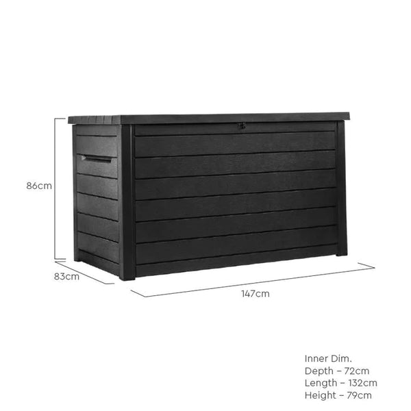Keter Ontario 870L Storage Box - Anthracite