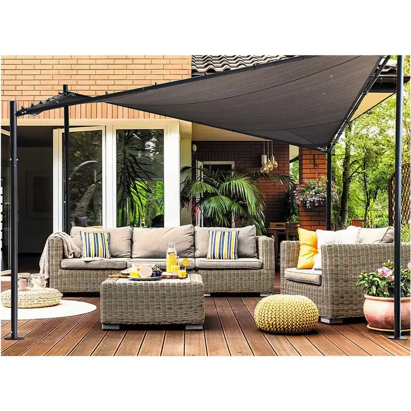 Takasho Four Post Steel Frame Butterfly Shade Gazebo - Greenlife Takasho Four Post Steel Frame Butterfly Shade Gazebo - Greenlife