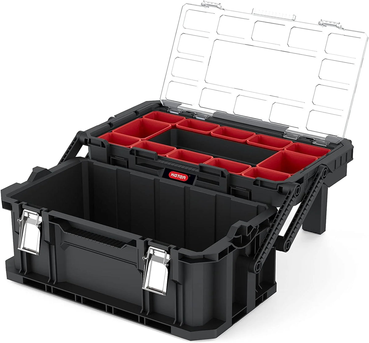 Keter 22" Cantilever Organizer Tool Box - Black