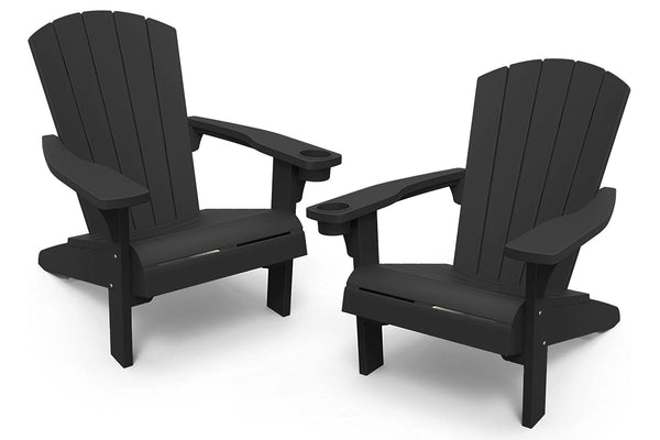 Keter Alpine Adirondack Chair - Graphite 2 Pack