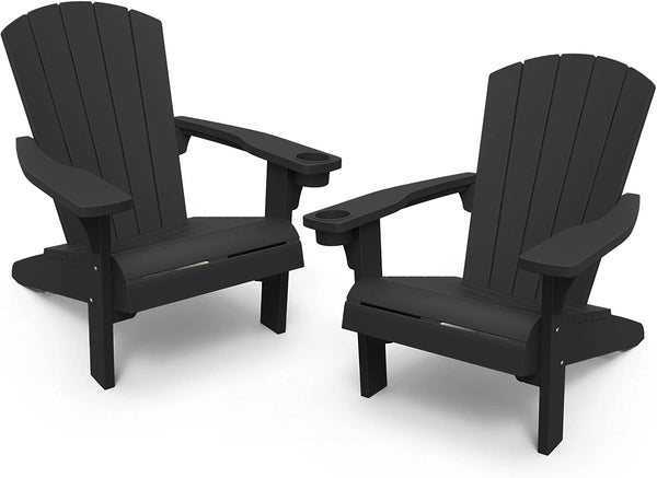 Keter Alpine Adirondack Chair - Graphite 2 Pack - Greenlife