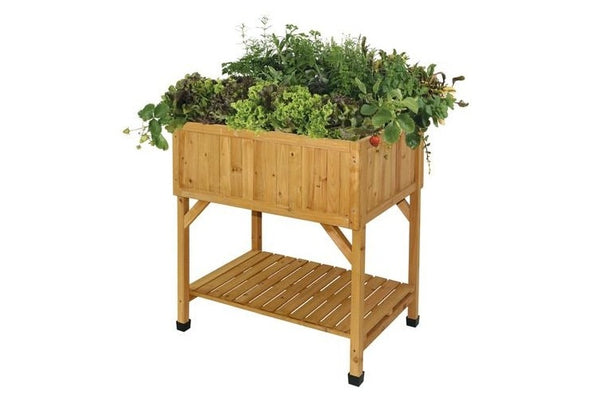 VegTrug Timber Raised Garden Planter 780 x 580 x 800mm - Natural
