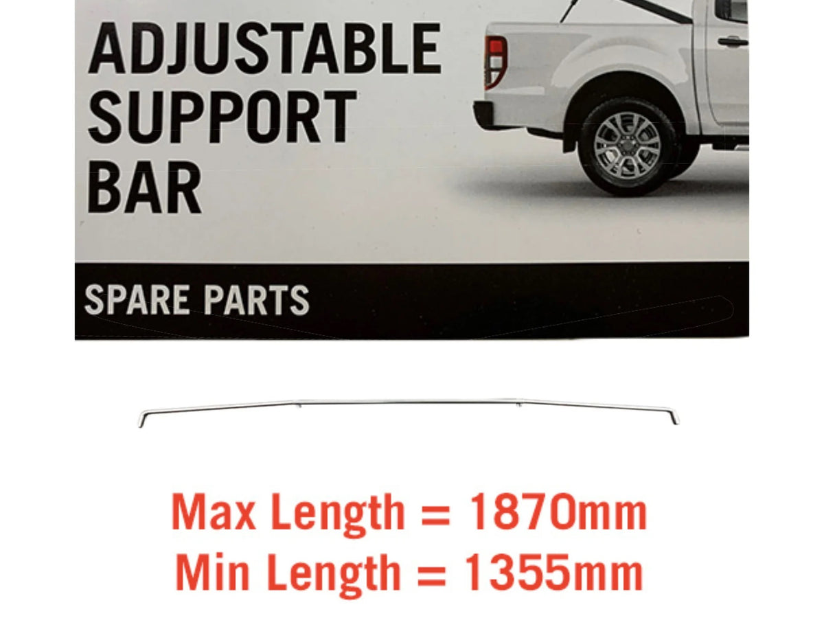 Tonneau Rod Support Bar Replacement TWIN Kit with Sheath, Brackets and Pop Rivets