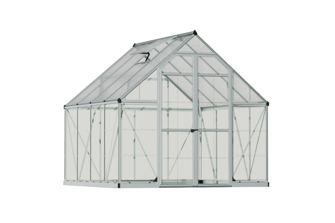 Maze Balance Polycarbonate Greenhouse 8' x 8' Silver (2.5m x 2.5m)