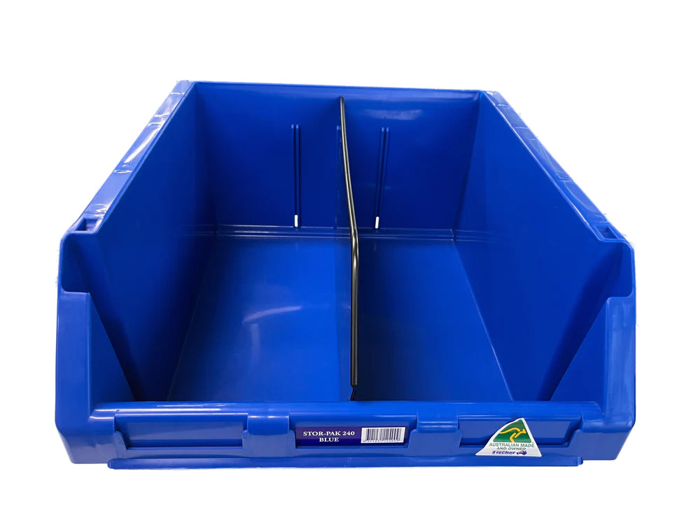 Fischer Plastics Stor-Pak Divider to suit 240 Bins - Black