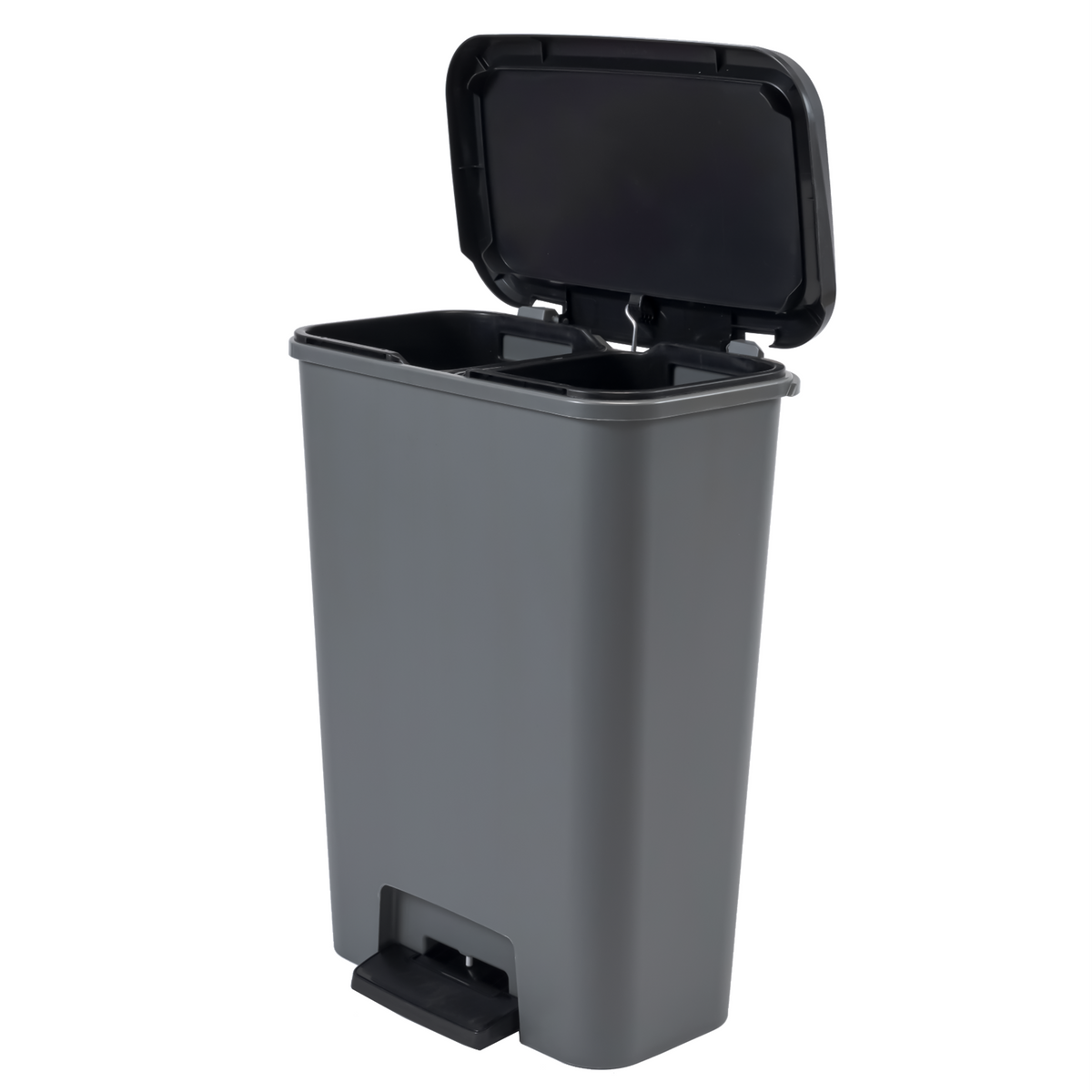 Curver Compattia 50L Duo Pedal Recycling Bin 23 + 23L – Grey