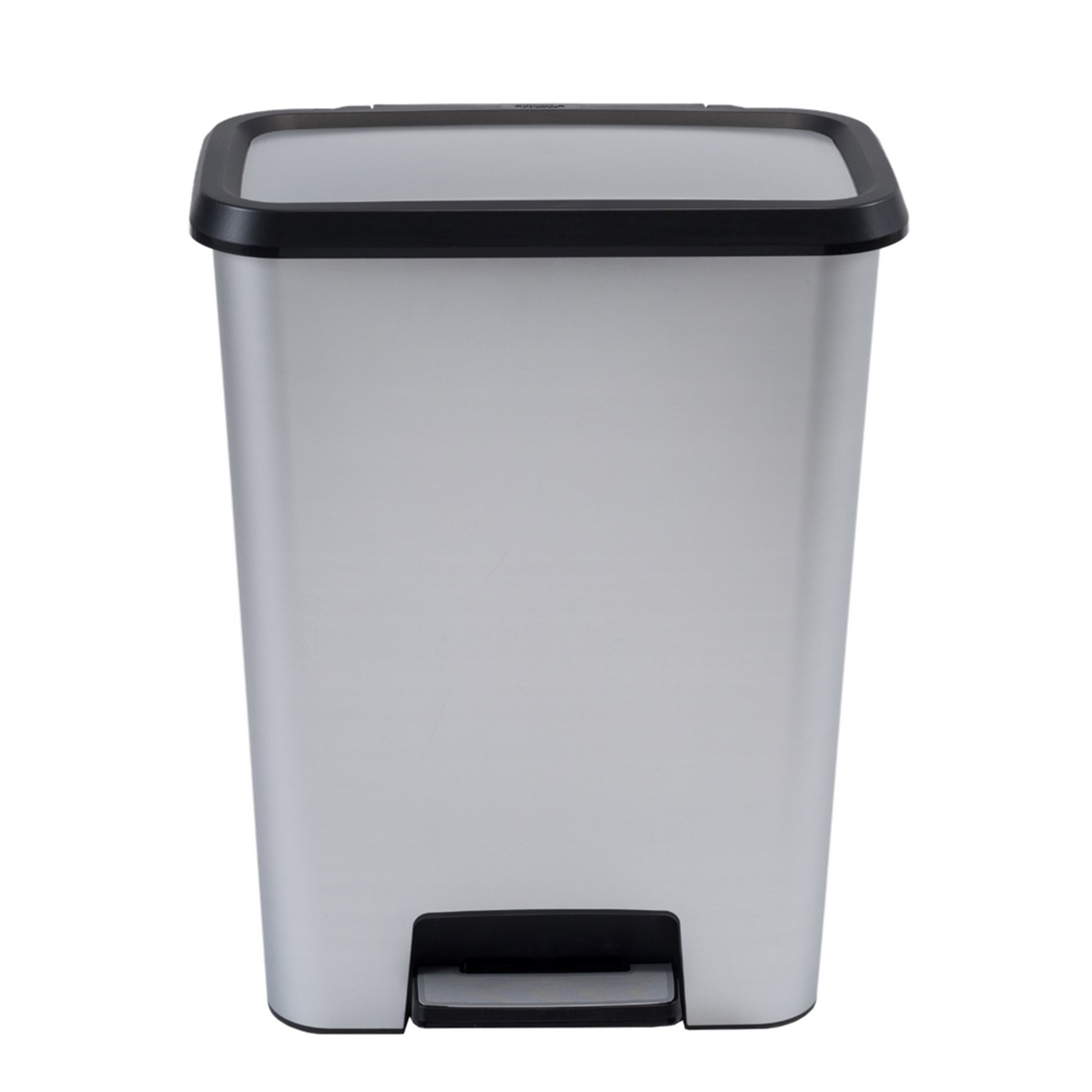 Curver Compattia Duo Pedal Bin – 2 X 23L – Steel Look