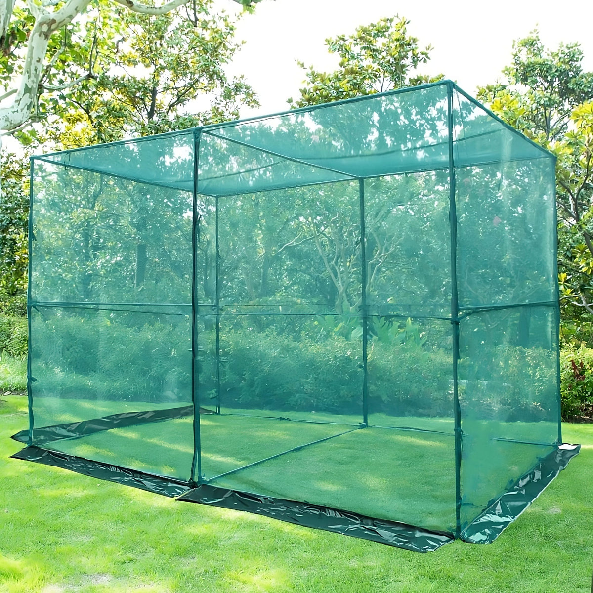 Maze Metal Frame Net Crop Protection Cage - Large 3m x 2m x 2m