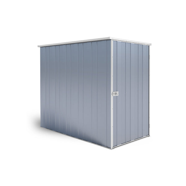 YardStore F36-S Flat Roof Steel Garden Shed - 1.07m x 2.1m x 1.8m
