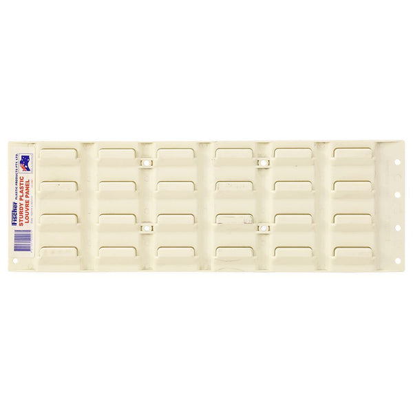 Fischer Plastics Louvre Panel 460L x 153H mm - Cream