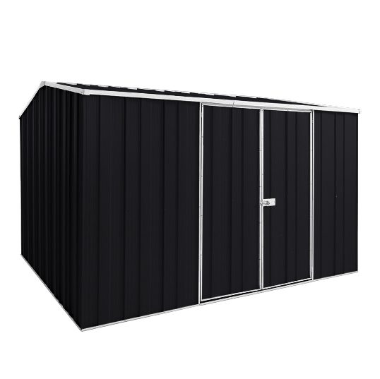YardStore G98-D Gable Roof Steel Garden Shed - 3.14m x 2.8m x 2.08m