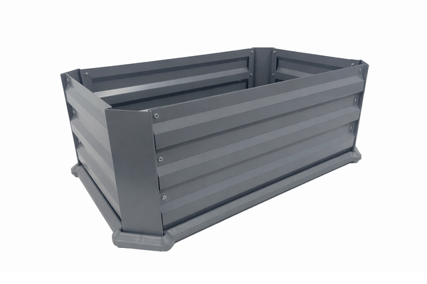 Greenlife Patio Raised Garden Bed with Base 800 x 500 x 300 Slate Grey