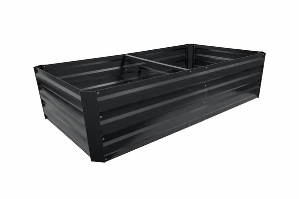 Greenlife Premium Large Raised Garden Bed with 4 Support Braces 1800 x 900 x 450mm Charcoal