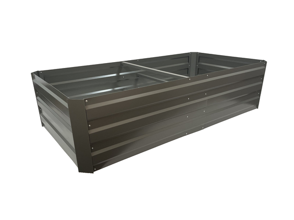 Greenlife Premium Large Raised Garden Bed with 4 Support Braces 1800 x 900 x 450mm Slate Grey