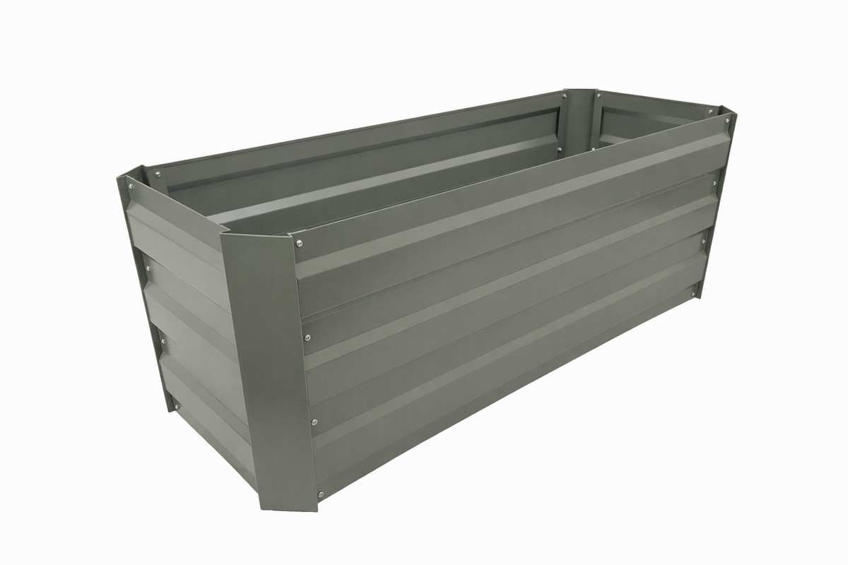 Greenlife Slimline Raised Garden Bed 1200 x 450 x 450mm - Slate Grey