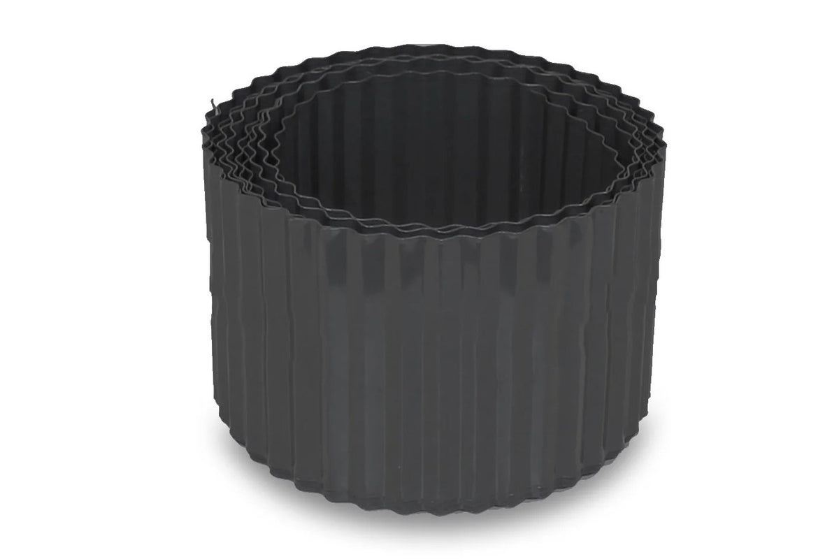 Greenlife Steel Metal Garden Edging - 6m x 150mm - Charcoal