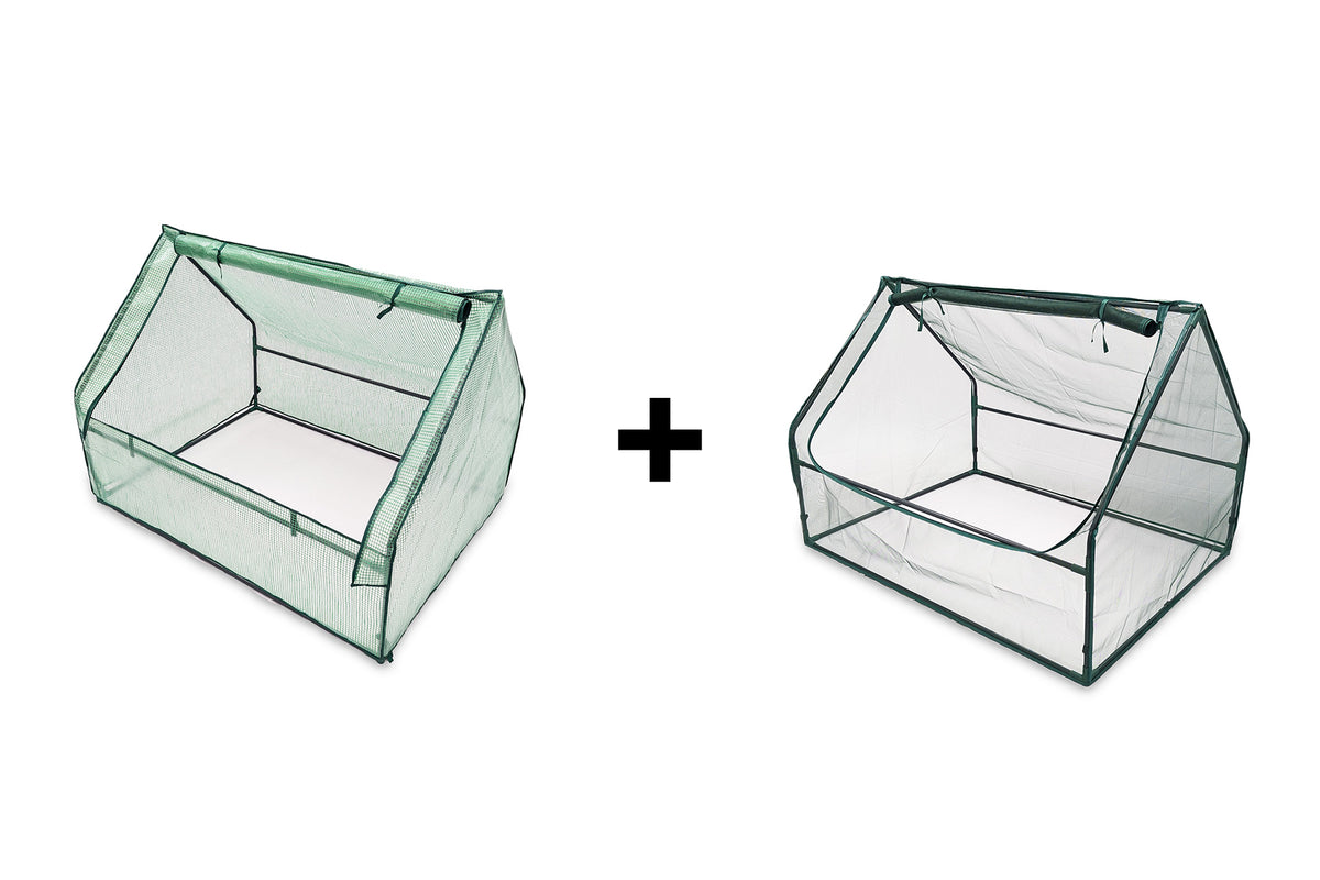 Greenlife Drop Over PE Greenhouse + Netting Cover 1250 x 950 x 920mm