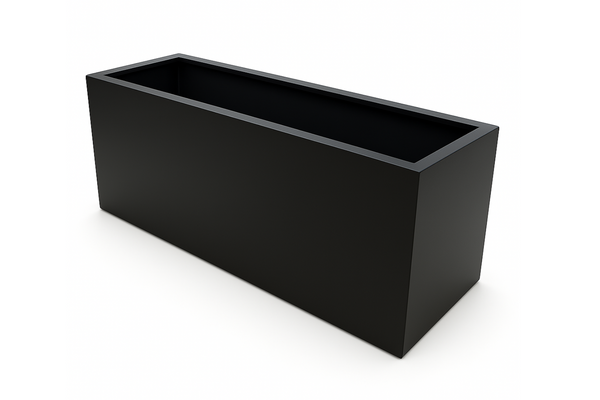 Greenlife Metal Designer Planter Box with Base 900 x 400 x 500mm Charcoal
