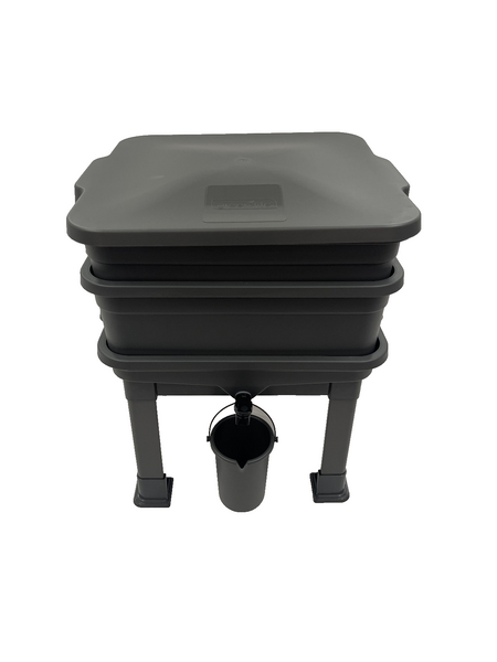 Greenlife Raised 2 Tier Worm Farm Tower with Legs, Tap and Bucket