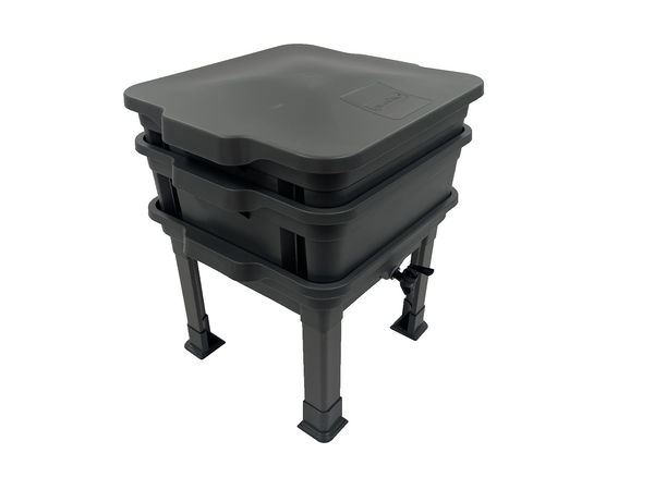 Greenlife Raised 2 Tier Worm Farm Tower with Legs, Tap and Bucket