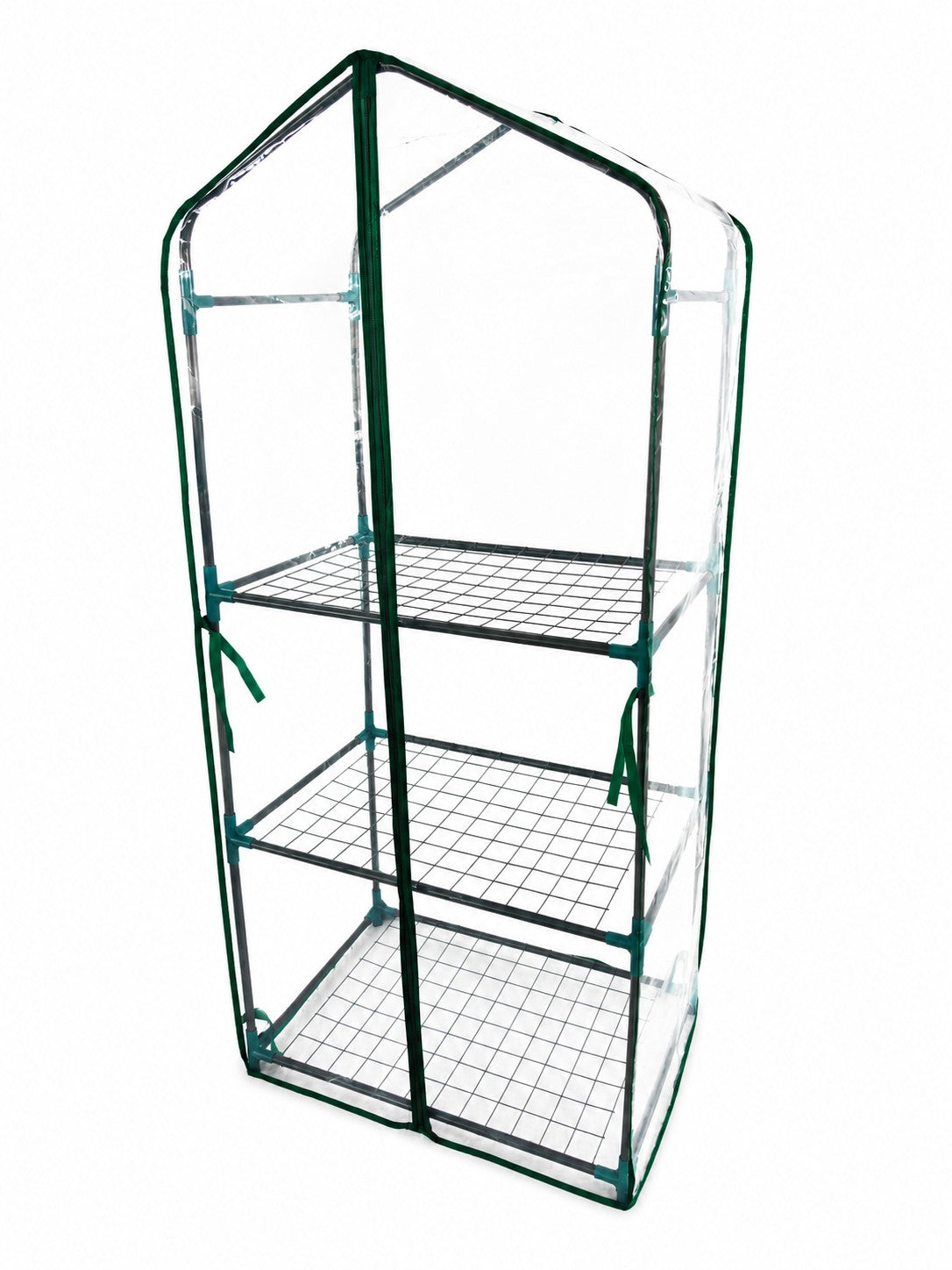 Greenlife 3 Tier Medium Greenhouse Clear PE Cover 1250H x 590W x 390D
