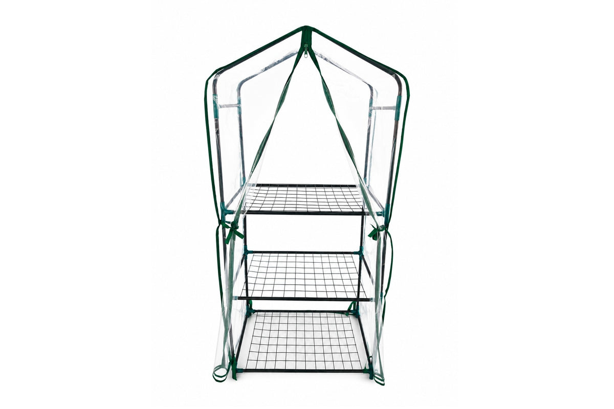 Greenlife 3 Tier Medium Greenhouse Clear PE Cover 1250H x 590W x 390D