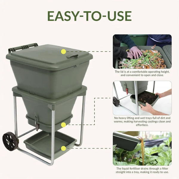Maze Hungry Bin Worm Farm Flow Green Composting System