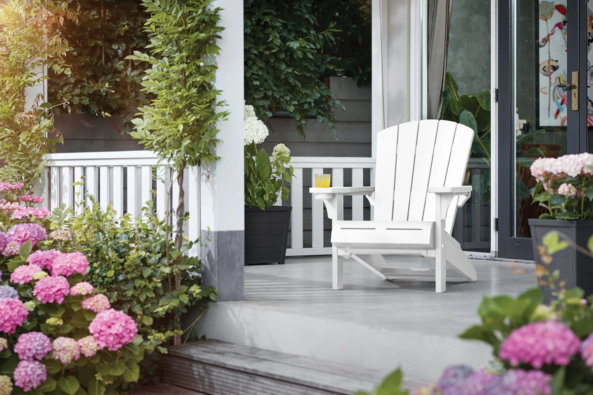 Keter Alpine Adirondack Chair - White 2 Pack